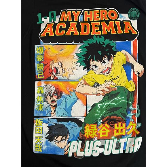 My Hero Academia Anime Plus Ultra 1-A Class Graphic Tee | Black T-Shirt Size SP - Picture 3 of 7